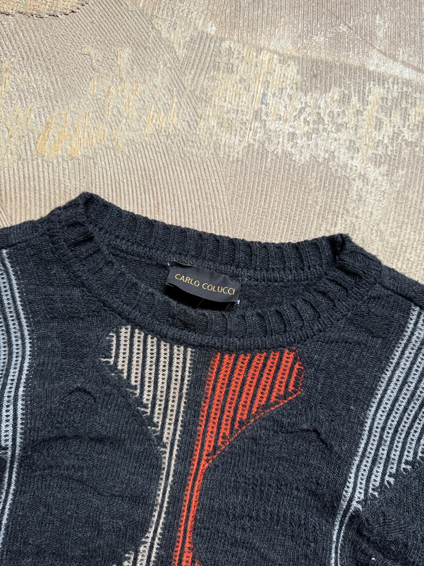 vtg Carlo Colucci knit sweater