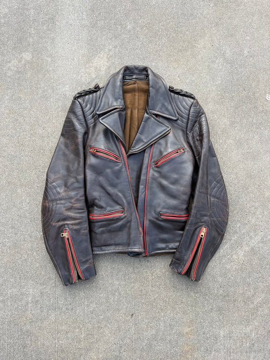 German Vintage leather jacket 1940s - 1950s