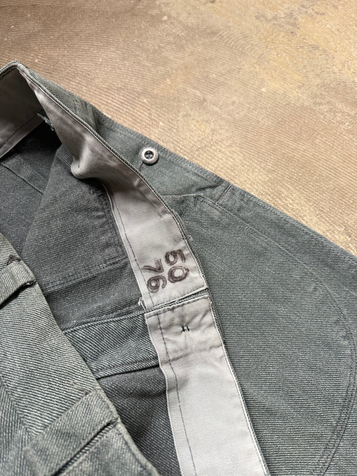 Vtg Swiss Army 50s-70s denim workwear pants