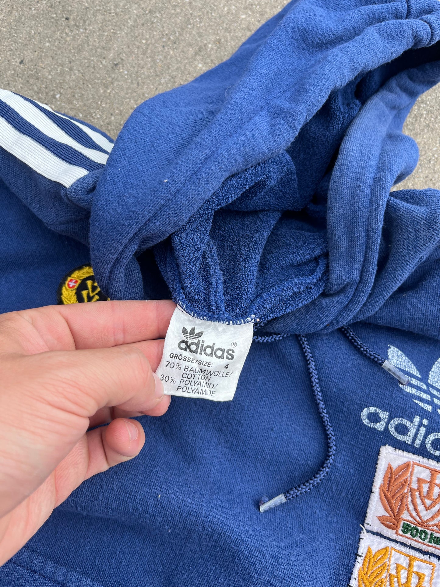 ADIDAS 70´s Hoodie with patches