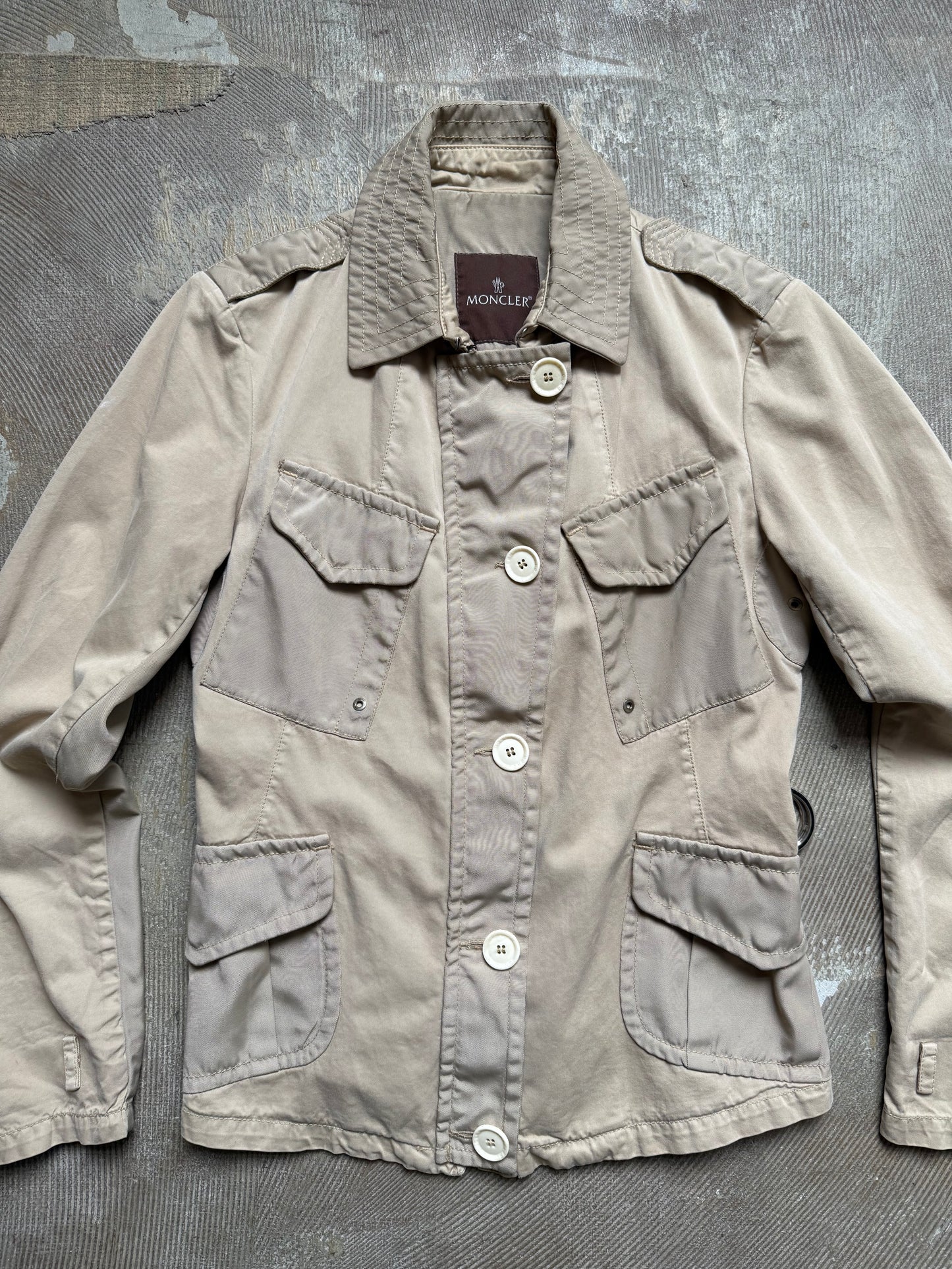 Moncler M-65 Multi-Pocket two tone jacket