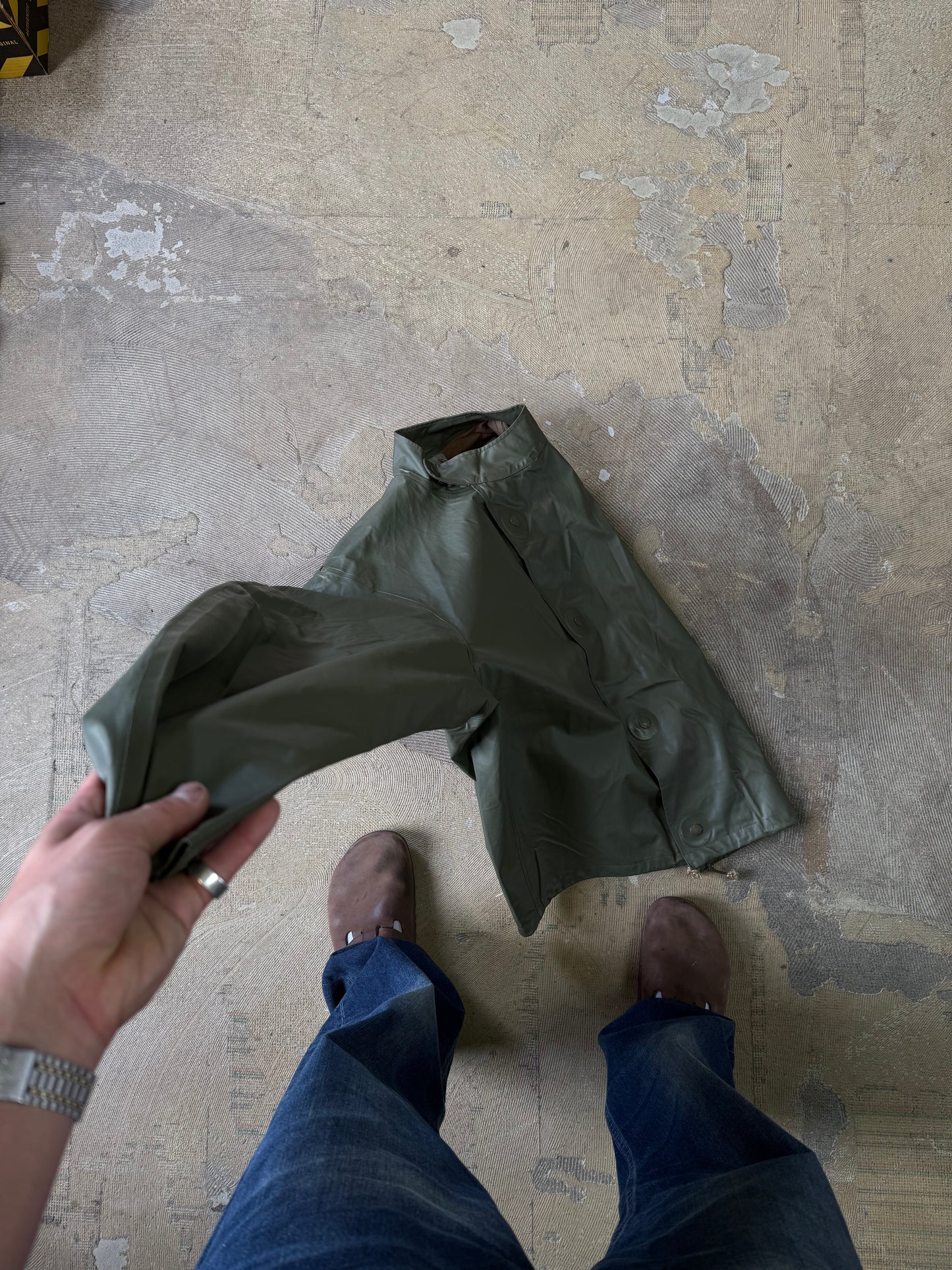 1960s Swedish Military Rain jacket (cropped boxy fit)