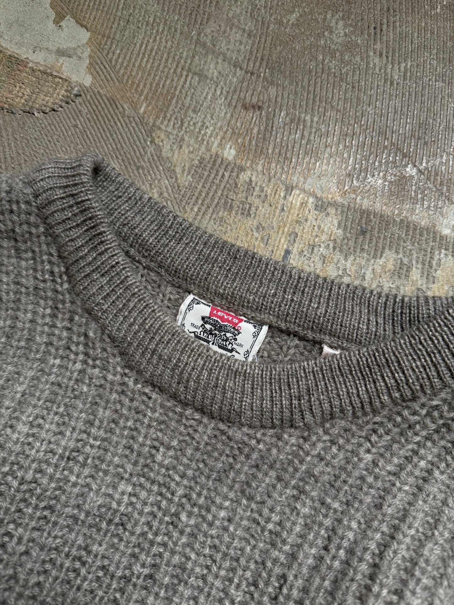 vtg 1970s Levis 100% Shetland Wool pullover made