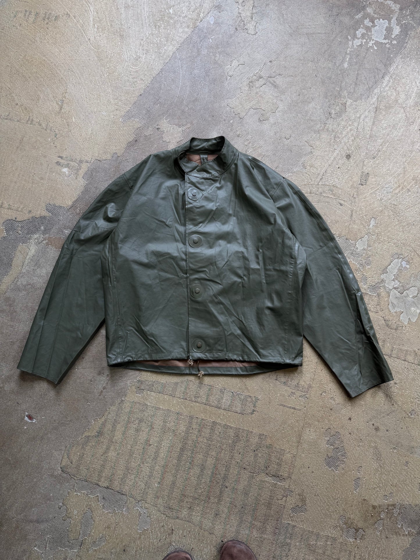 1960s Swedish Military Rain jacket (cropped boxy fit)