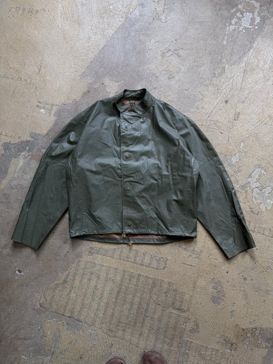1960s Swedish Military Rain jacket (cropped boxy fit)