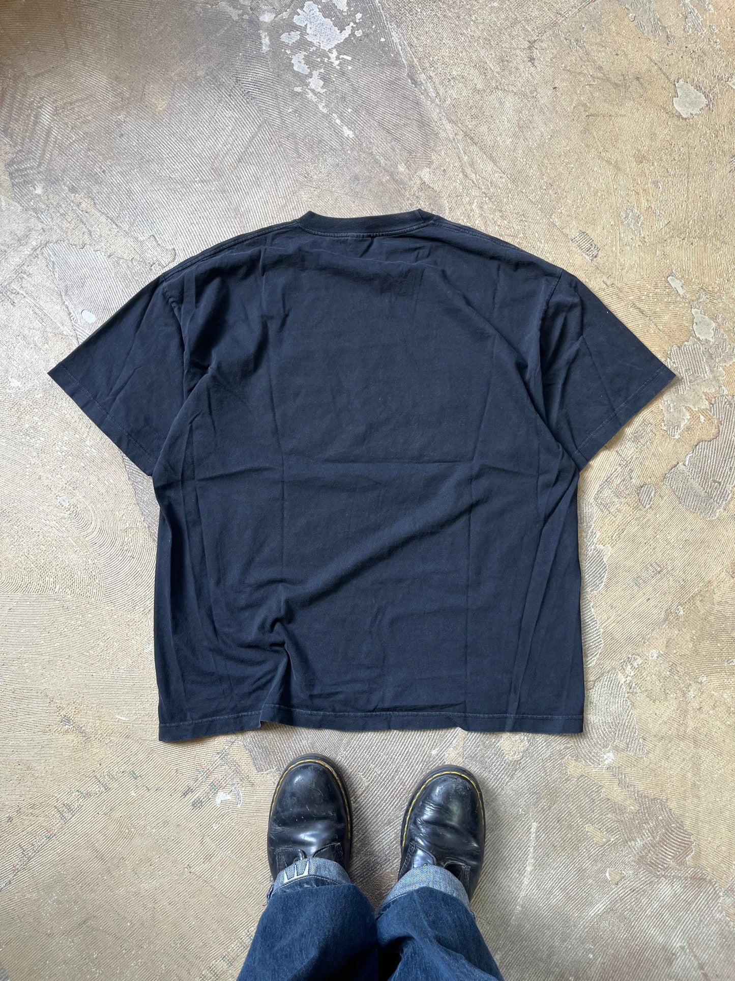 Army Ranger Vintage black faded t-shirt