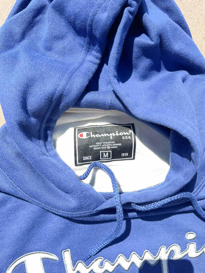 Champion embroidered Hoodie - secondvintage