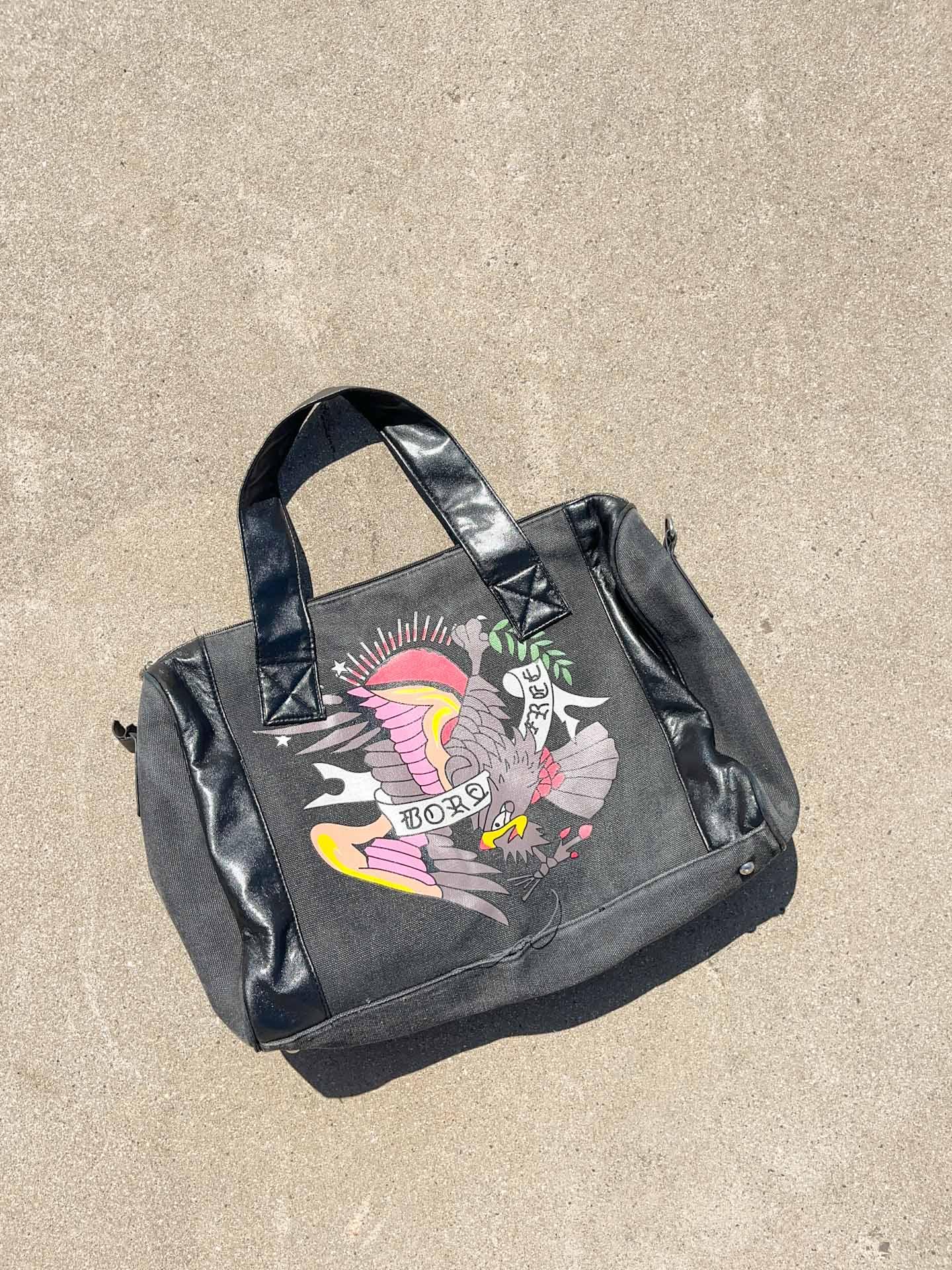 Crazy printed Bag - secondvintage