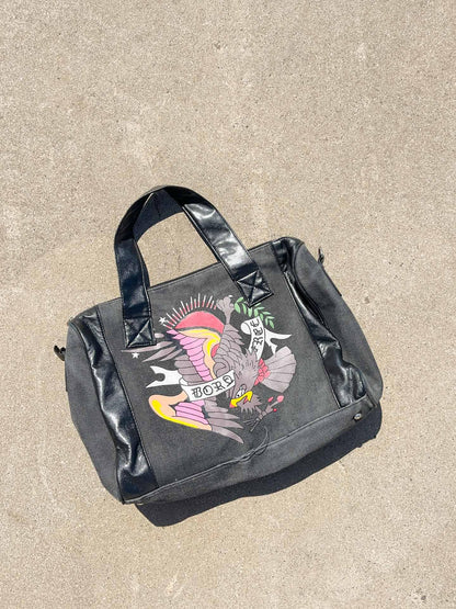 Crazy printed Bag - secondvintage