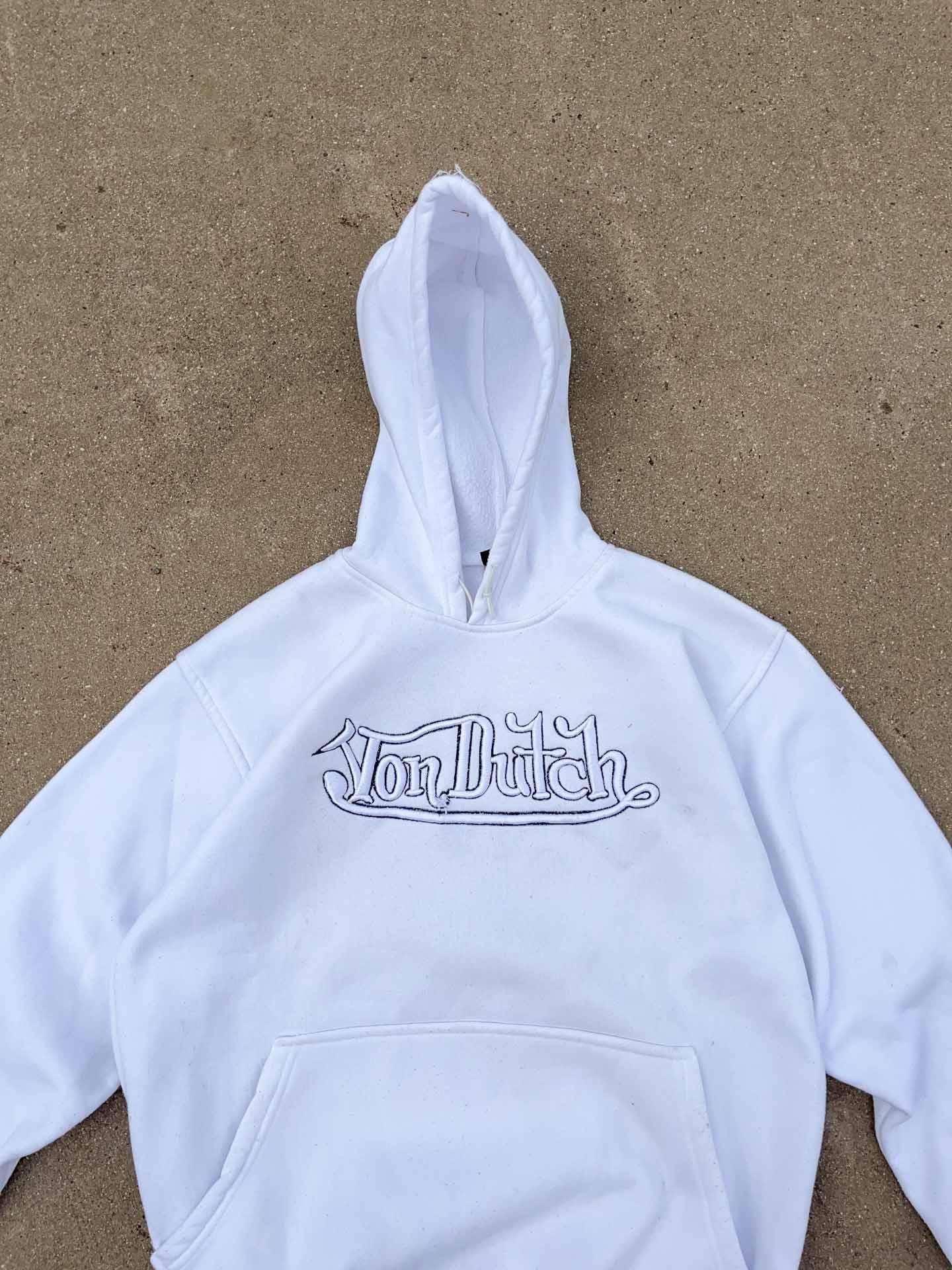Von Dutch Hoodie allwhite - secondvintage