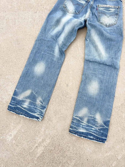 Crazy faded buckleback Levi’s Denim - secondvintage
