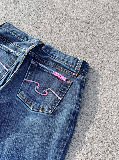 blue cult denim jeans Y2K / flare - secondvintage