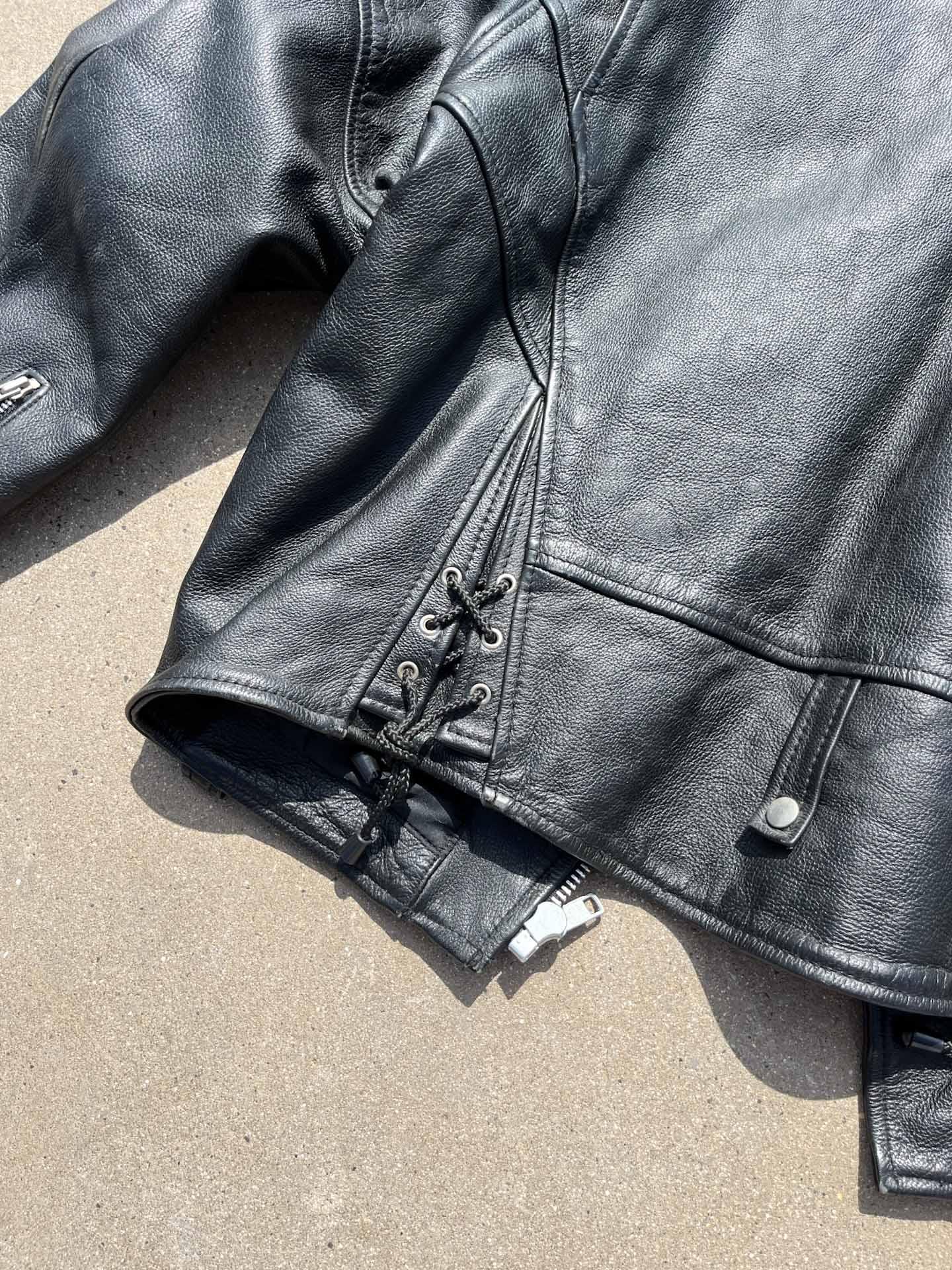 Heavy vintage leather jacket - secondvintage