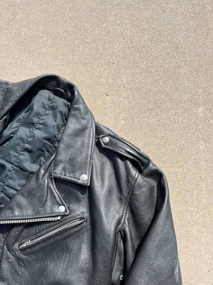 Heavy vintage leather jacket - secondvintage