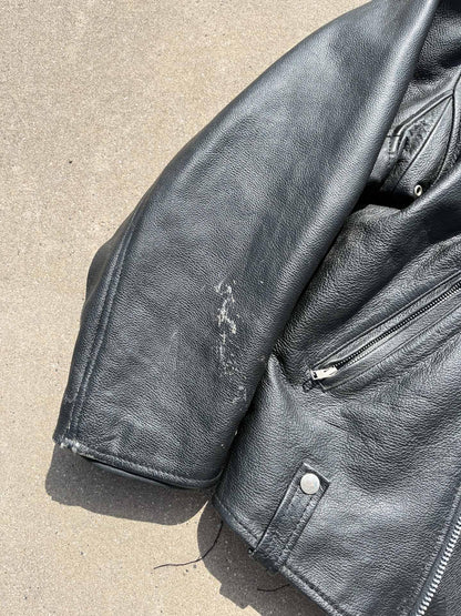 Heavy vintage leather jacket - secondvintage